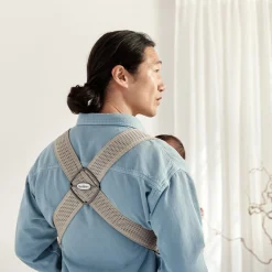 Porte Bébé Ventral|Tout Pour Vos Balades*BabyBjörn Porte-bébé Mini de Gris/Beige Mesh 3D