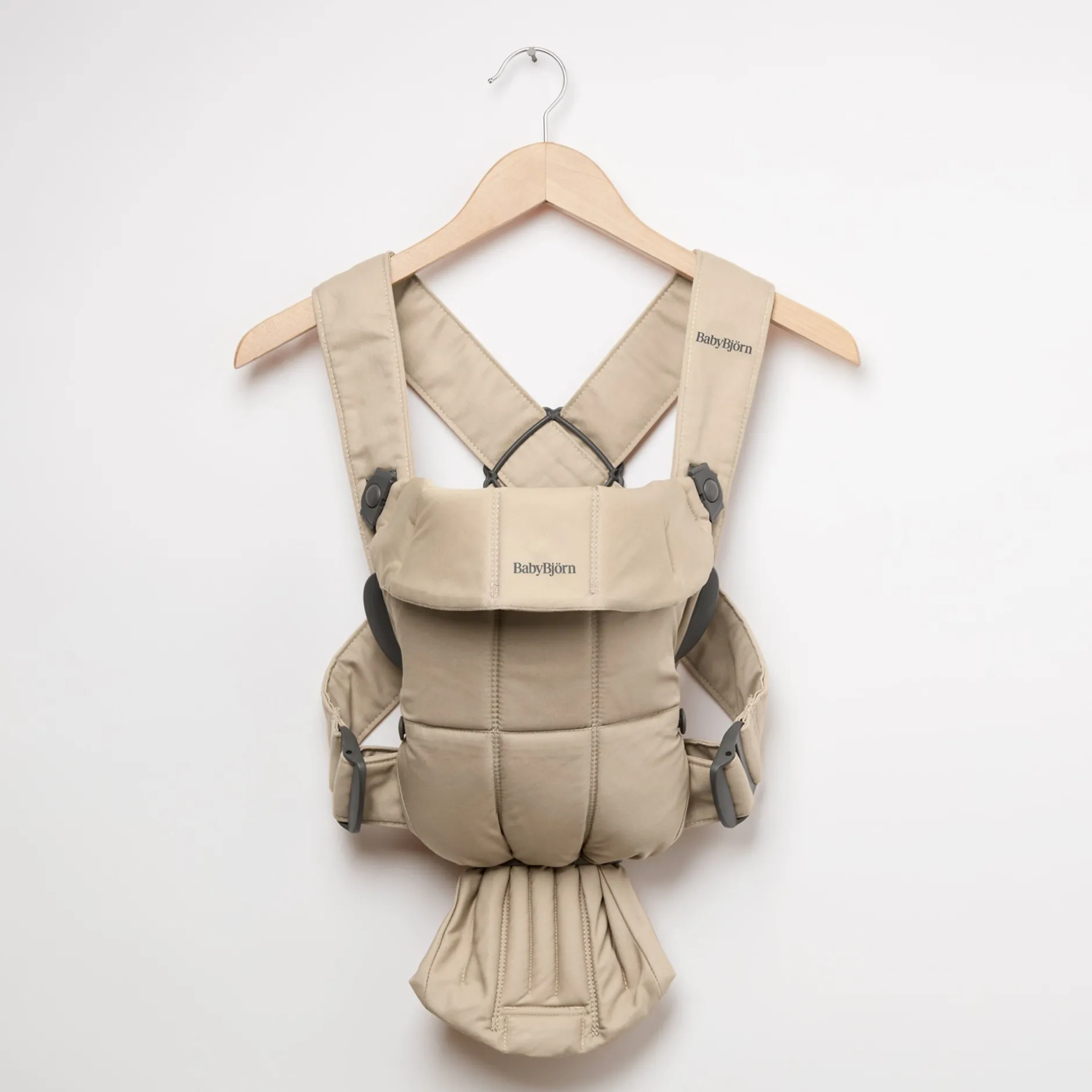 Tout Pour Vos Balades|Porte Bébé Ventral*BabyBjörn Porte-bébé Mini de Tissé Beige