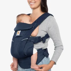 Porte Bébé Dorsal|Porte Bébé Ventral*Ergobaby Porte-bébé Omni Breeze de Bleu Nuit