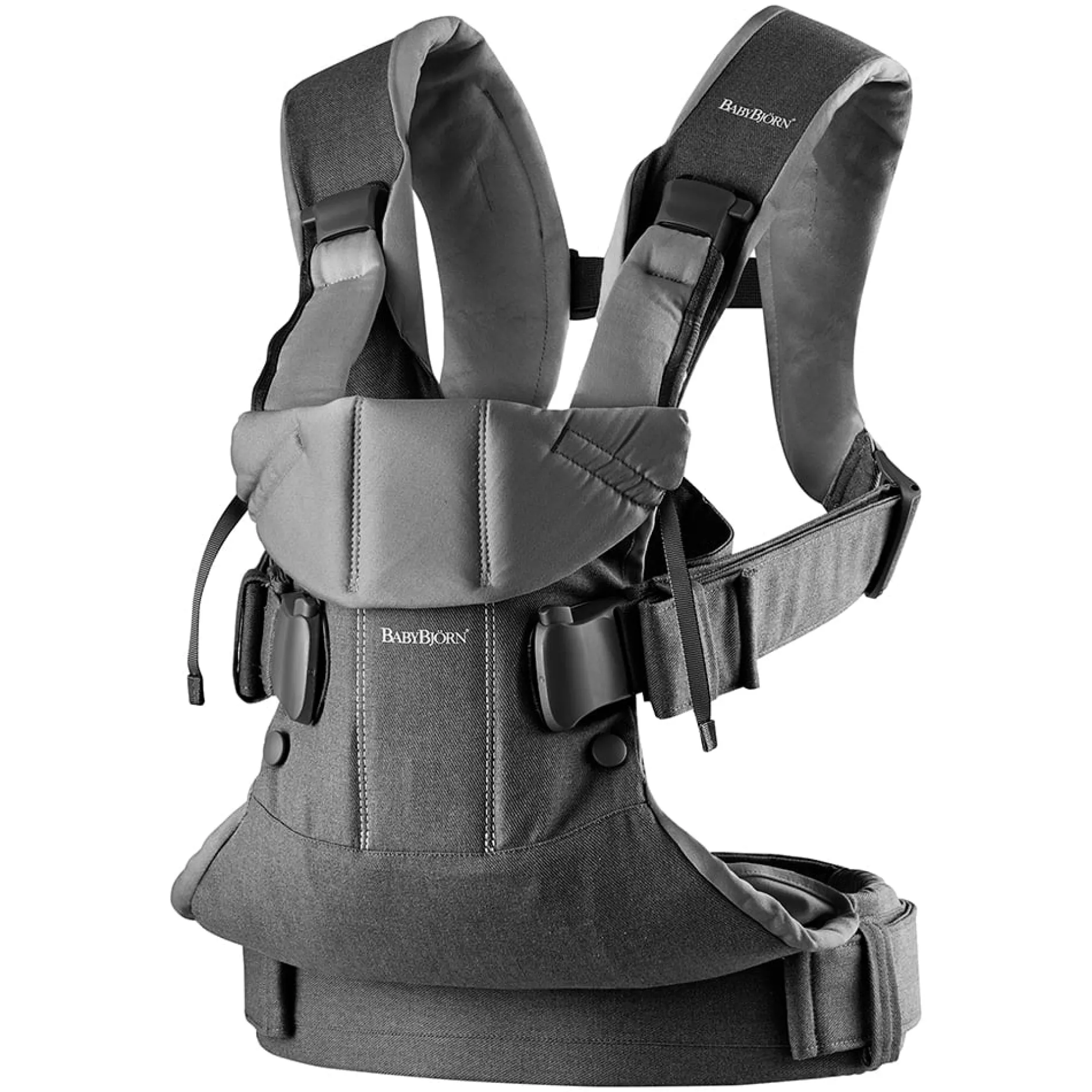Porte Bébé Dorsal|Porte Bébé Ventral*BabyBjörn Porte-bébé One de Gris denim / foncé cotton mix