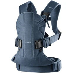 Porte Bébé Dorsal|Porte Bébé Ventral*BabyBjörn Porte-bébé One de Gris denim / foncé cotton mix