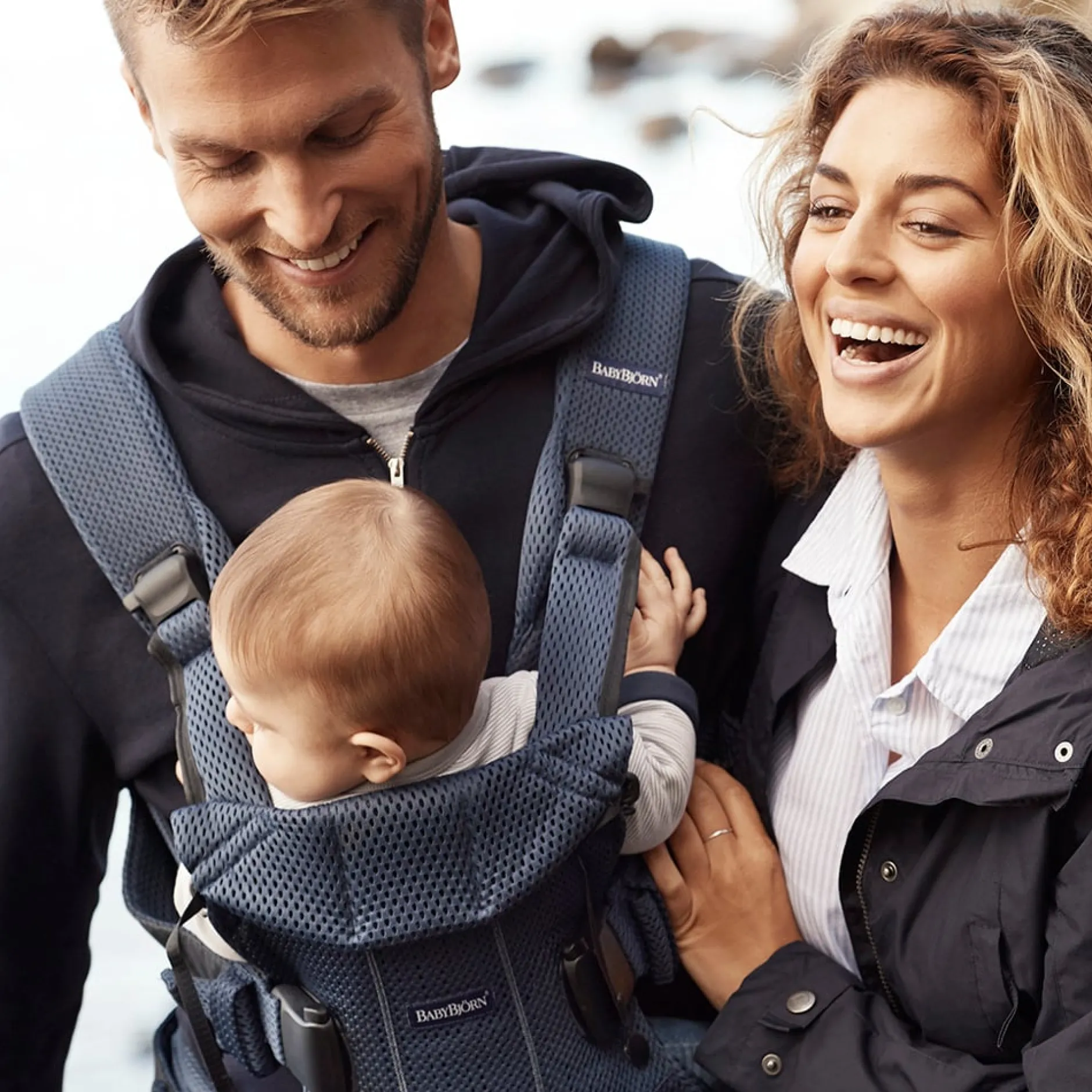 Porte Bébé Dorsal|Porte Bébé Ventral*BabyBjörn Porte-bébé One Air de Bleu Marine Mesh 3D