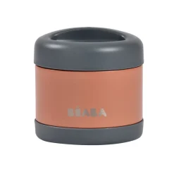 Pots*Béaba Portion inox isotherme 500 ml de Grey / Terracotta