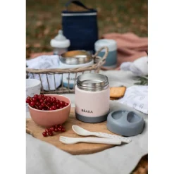 Pots*Béaba Portion inox isotherme 300 ml de Light Pink