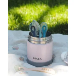 Pots*Béaba Portion inox isotherme 300 ml de Light Pink