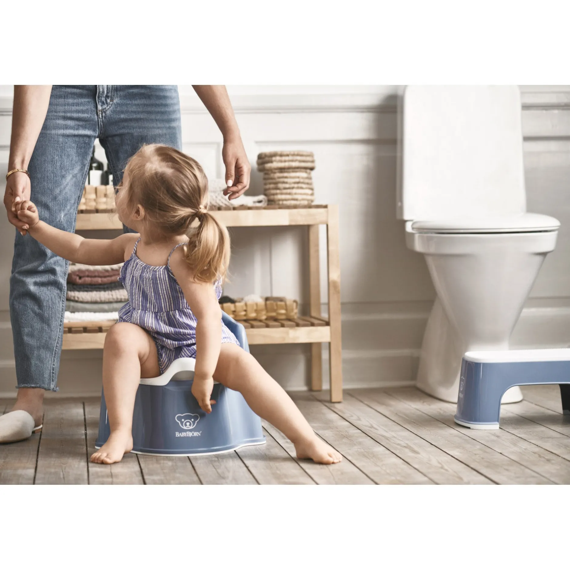 Pots*BabyBjörn Pot fauteuil de Gris/Blanc