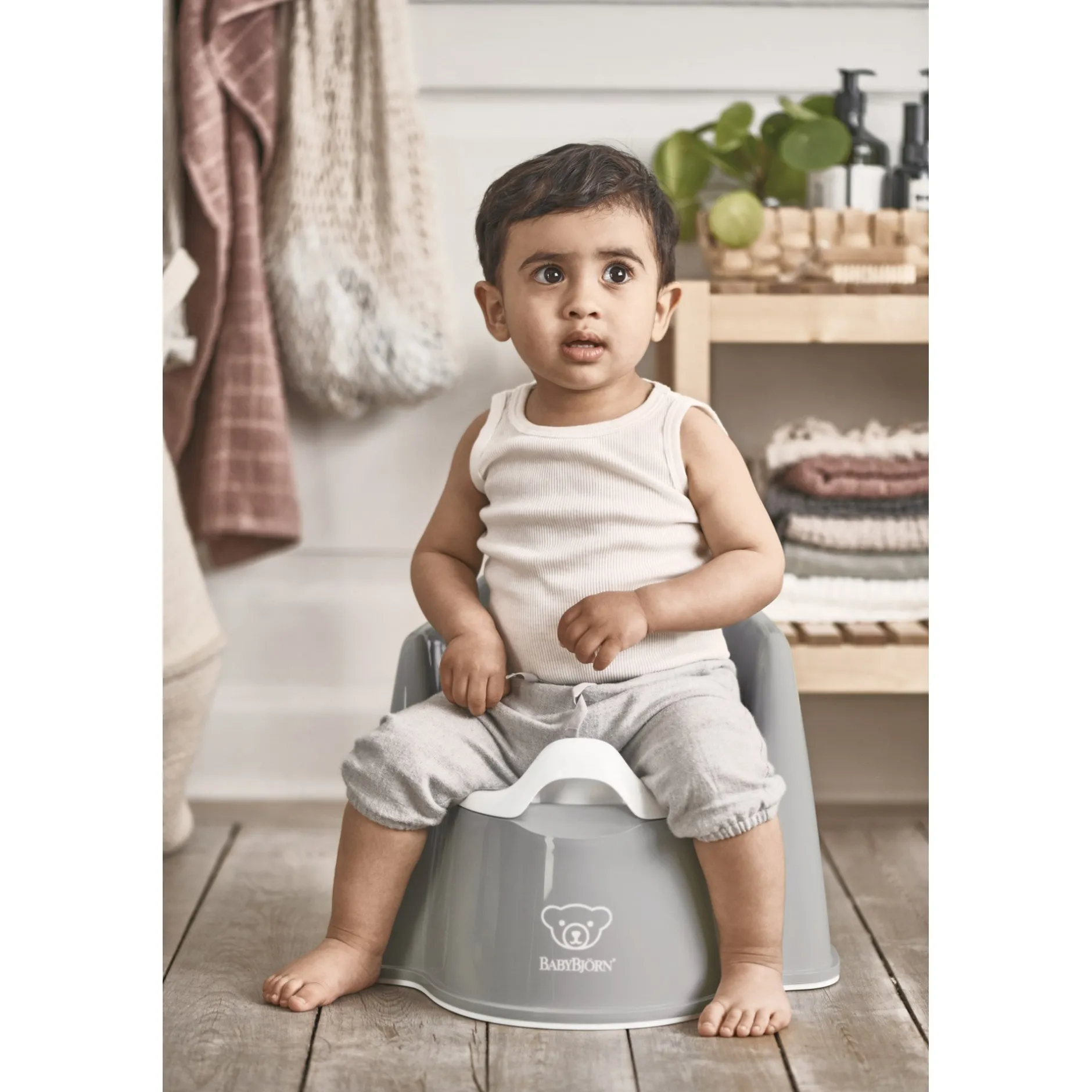 Pots*BabyBjörn Pot fauteuil de Gris/Blanc