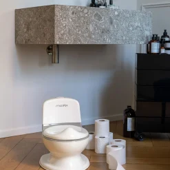 Pots*Maïka Pot Toilette de Blanc