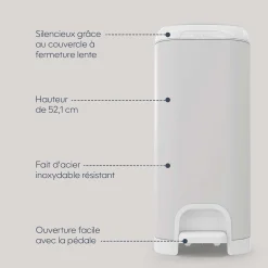 Poubelles*Diaper Genie Poubelle à couches select de Gris