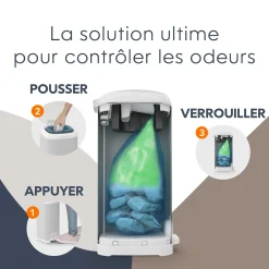 Poubelles*Diaper Genie Poubelle à couches select de Gris
