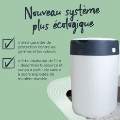 Poubelles*Tommee Tippee Poubelle à Couches Simplee, 6x Recharges de Gris