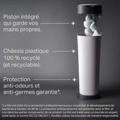 Poubelles*Tommee Tippee Poubelle à Couches Twist and Click XL, Inclut 1x recharge de Blanc