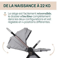 Tout Pour Vos Balades|Poussettes Citadines*Chicco Poussette Bellagio + Adaptateurs de Black Satin