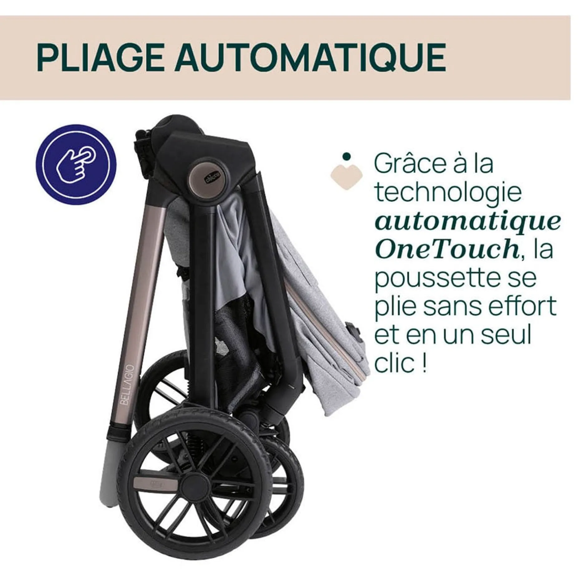 Tout Pour Vos Balades|Poussettes Citadines*Chicco Poussette Bellagio + Adaptateurs de Fir Tree