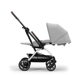 Poussettes Citadines|Poussettes Polyvalentes*CYBEX Poussette Eezy S Twist +2 de Châssis Silver - Fog Grey 2024