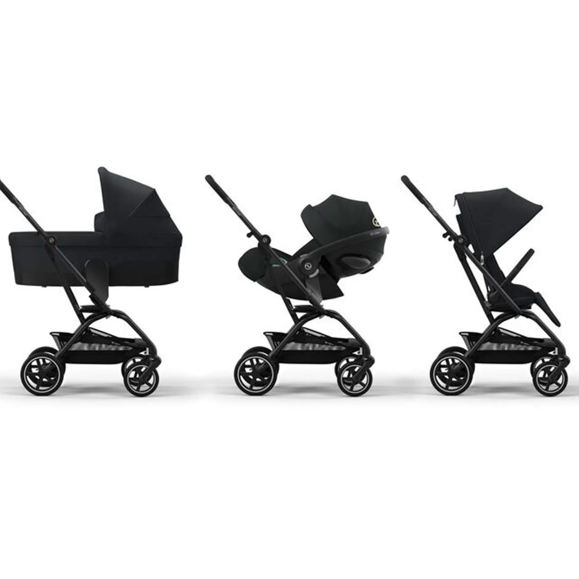 Tout Pour Vos Balades|Poussettes Citadines*CYBEX Poussette Eezy S Twist+2 de Noir Magic Black