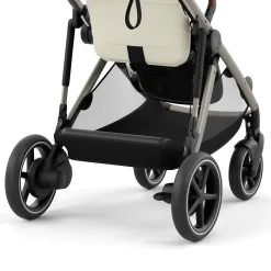 Poussettes Doubles & Triples|Tout Pour Vos Balades*CYBEX Poussette e-Gazelle S + Panier shopping de Châssis Black - Moon Black