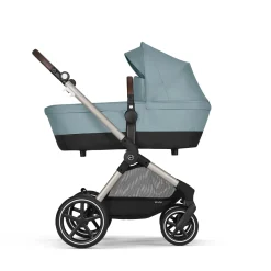 Poussettes 2-En-1|Tout Pour Vos Balades*CYBEX Poussette 2-en-1 Eos Lux de Châssis Taupe - Sky Blue
