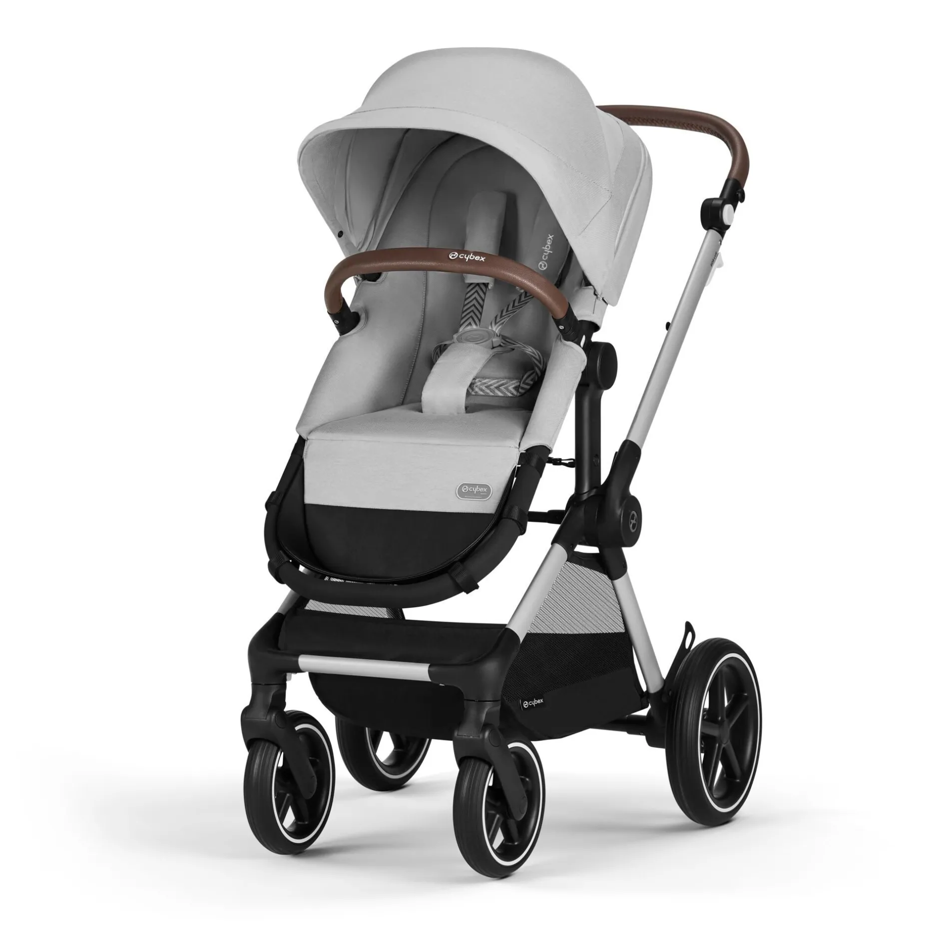 Poussettes 2-En-1|Tout Pour Vos Balades*CYBEX Poussette 2-en-1 Eos Lux de Châssis Silver - Lava Grey