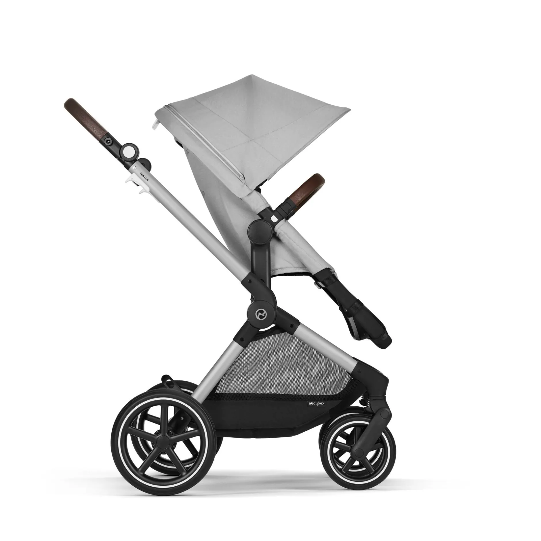 Poussettes 2-En-1|Tout Pour Vos Balades*CYBEX Poussette 2-en-1 Eos Lux de Châssis Silver - Lava Grey