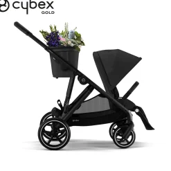 Tout Pour Vos Balades|Poussettes Citadines*CYBEX Poussette Gazelle S de Châssis Noir - Moon Black