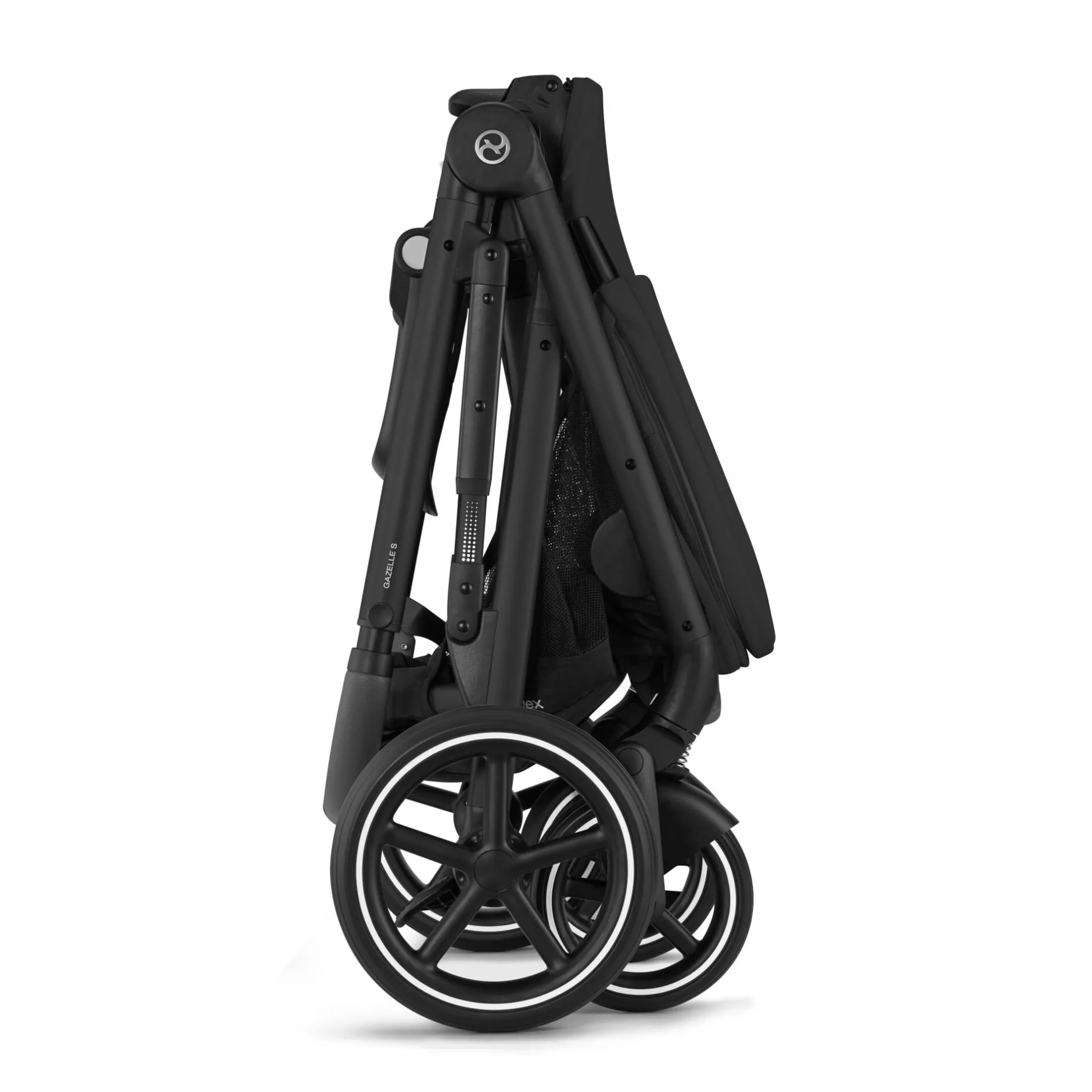 Tout Pour Vos Balades|Poussettes Citadines*CYBEX Poussette Gazelle S de Châssis Noir - Moon Black