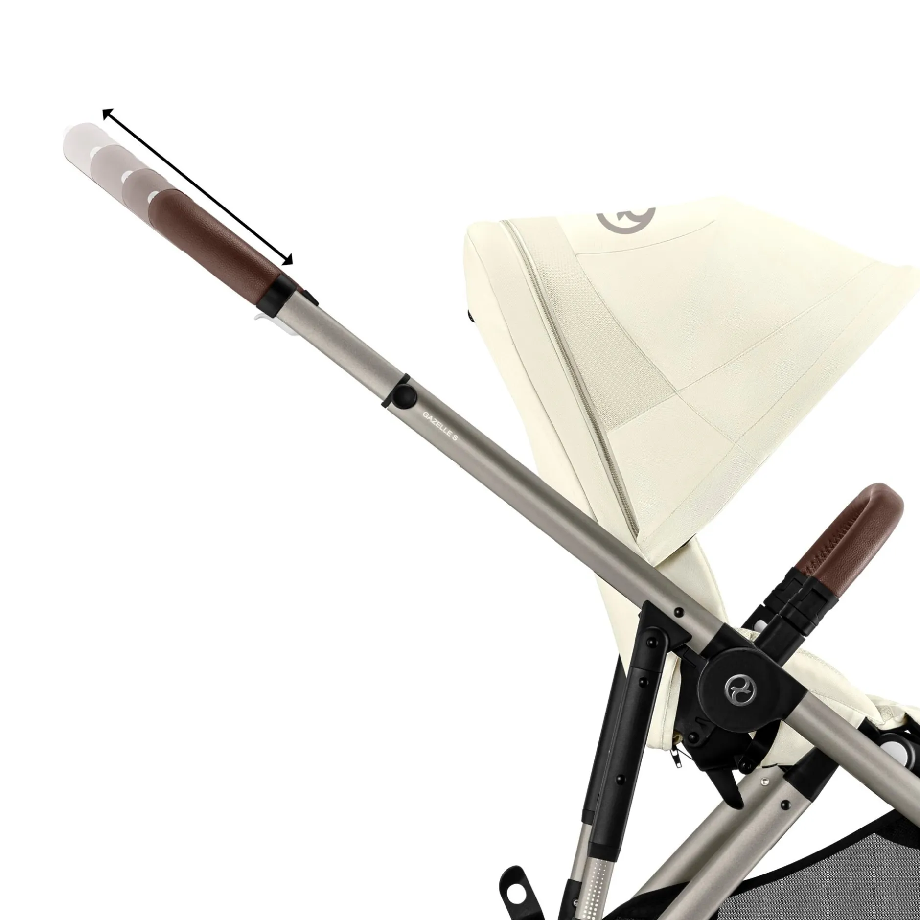 Tout Pour Vos Balades|Poussettes Doubles & Triples*CYBEX Poussette Gazelle S de Châssis Taupe - Seashell Beige