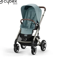 Poussettes Polyvalentes|Tout Pour Vos Balades*CYBEX Poussette Talos S Lux de Taupe/Sky Blue
