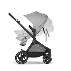 Tout Pour Vos Balades|Nacelles*CYBEX Poussette Trio EOS : Poussette 2-en-1 EOS + Aton B2 i-Size + Adaptateurs de Stone Grey