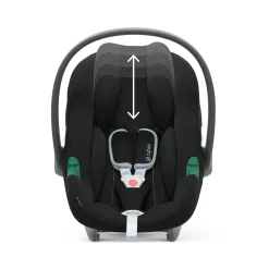 Tout Pour Vos Balades|Nacelles*CYBEX Poussette Trio EOS : Poussette 2-en-1 EOS + Aton B2 i-Size + Adaptateurs de Moon Black