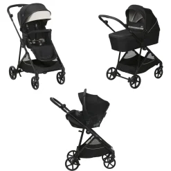 Tout Pour Vos Balades|Poussettes 3-En-1*Chicco Poussette Trio Seety i-Size de Etna Black