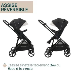 Tout Pour Vos Balades|Poussettes 3-En-1*Chicco Poussette Trio Seety i-Size de Etna Black