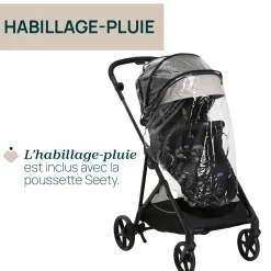 Tout Pour Vos Balades|Poussettes 3-En-1*Chicco Poussette Trio Seety i-Size de Etna Black