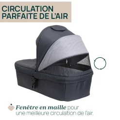 Tout Pour Vos Balades|Poussettes 3-En-1*Chicco Poussette Trio Seety i-Size de Boston Grey