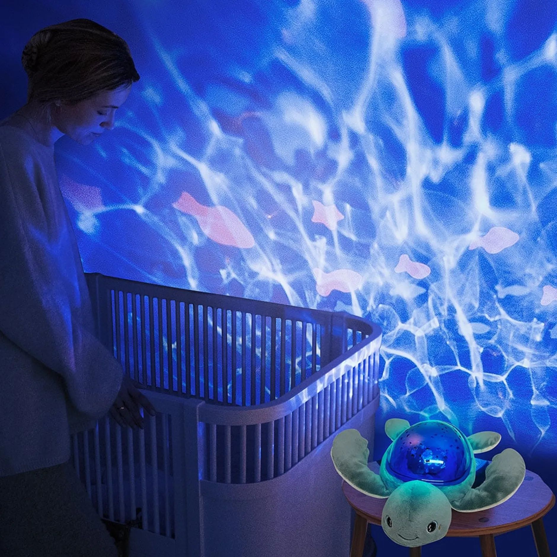 Veilleuses*Pabobo Projecteur Tortue Aqua Dream de