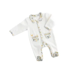Pyjamas*Sauthon Baby Déco Promenons-nous Pyjama avec col 3 mois de Vegetal