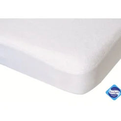 Draps Housses|Alèses*Petit à petit Protège matelas 40 x 80 cm de Blanc