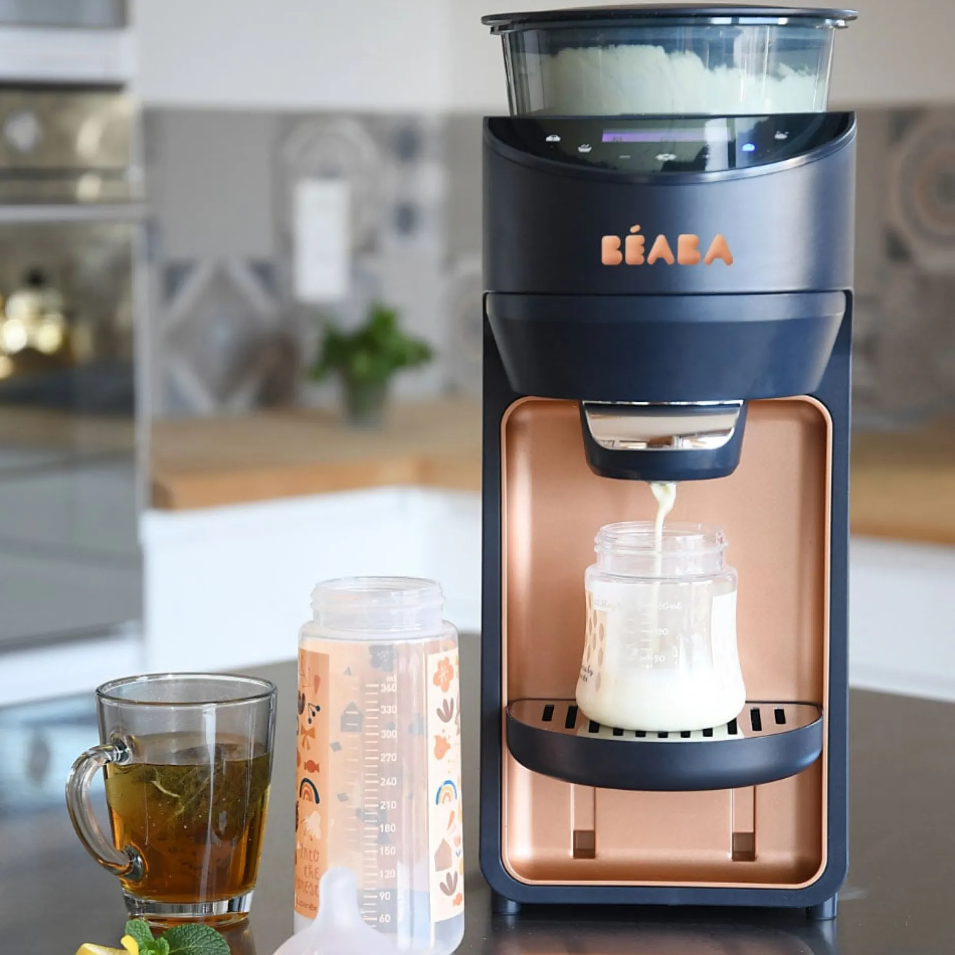 Chauffe-Biberons*Béaba Préparateur de biberons Milkeo® Plus de Night Blue