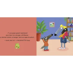 Livres*AUZOU P'tit Loup a un animal de compagnie de Bleu