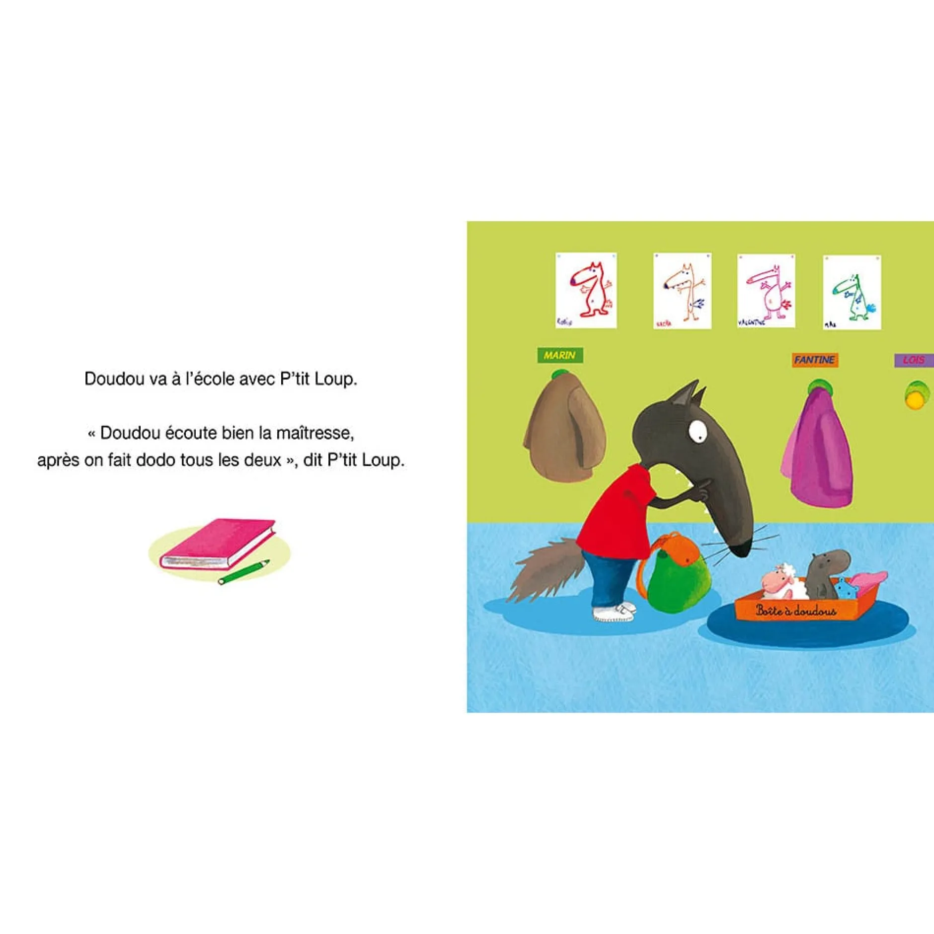 Livres*AUZOU P'tit Loup aime de Son doudou