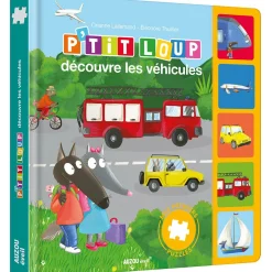 Livres*AUZOU P'tit Loup découvre les véhicules de Multicolore