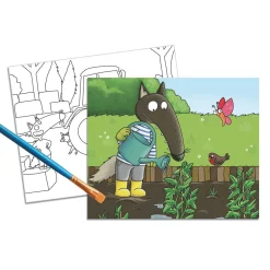 Livres*AUZOU P'tit Loup peintures magiques - à la ferme de Multicolore