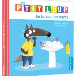 Livres*AUZOU P'tit Loup se brosse les dents de Bleu