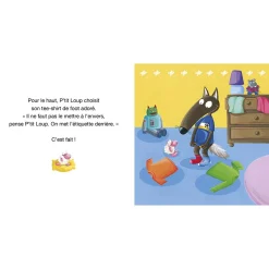 Livres*AUZOU P'tit Loup s'habille tout seule de Jaune