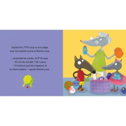 Livres*AUZOU P'tit Loup va à la plage de