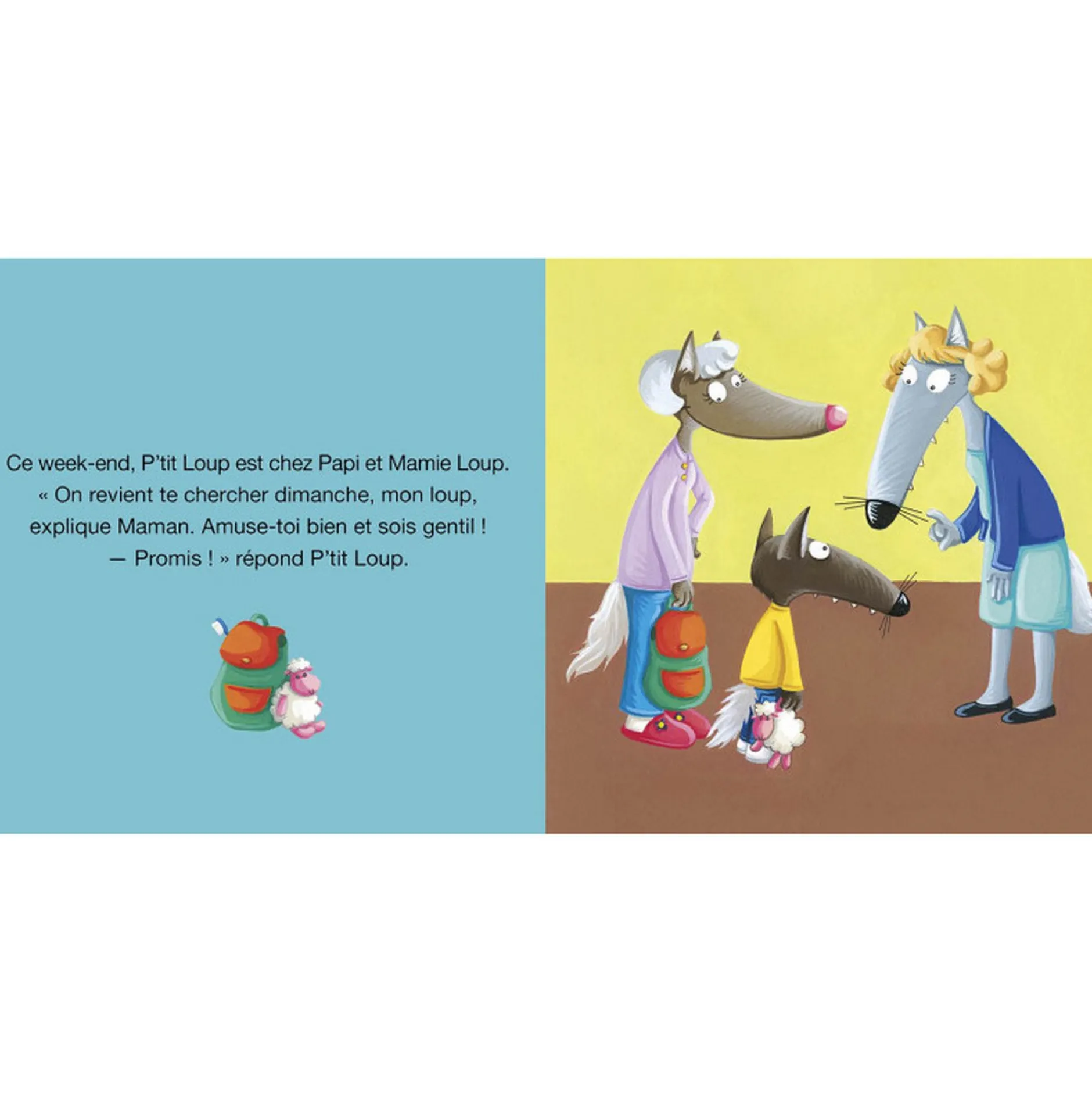 Livres*AUZOU P'tit Loup va chez papi et mamie de