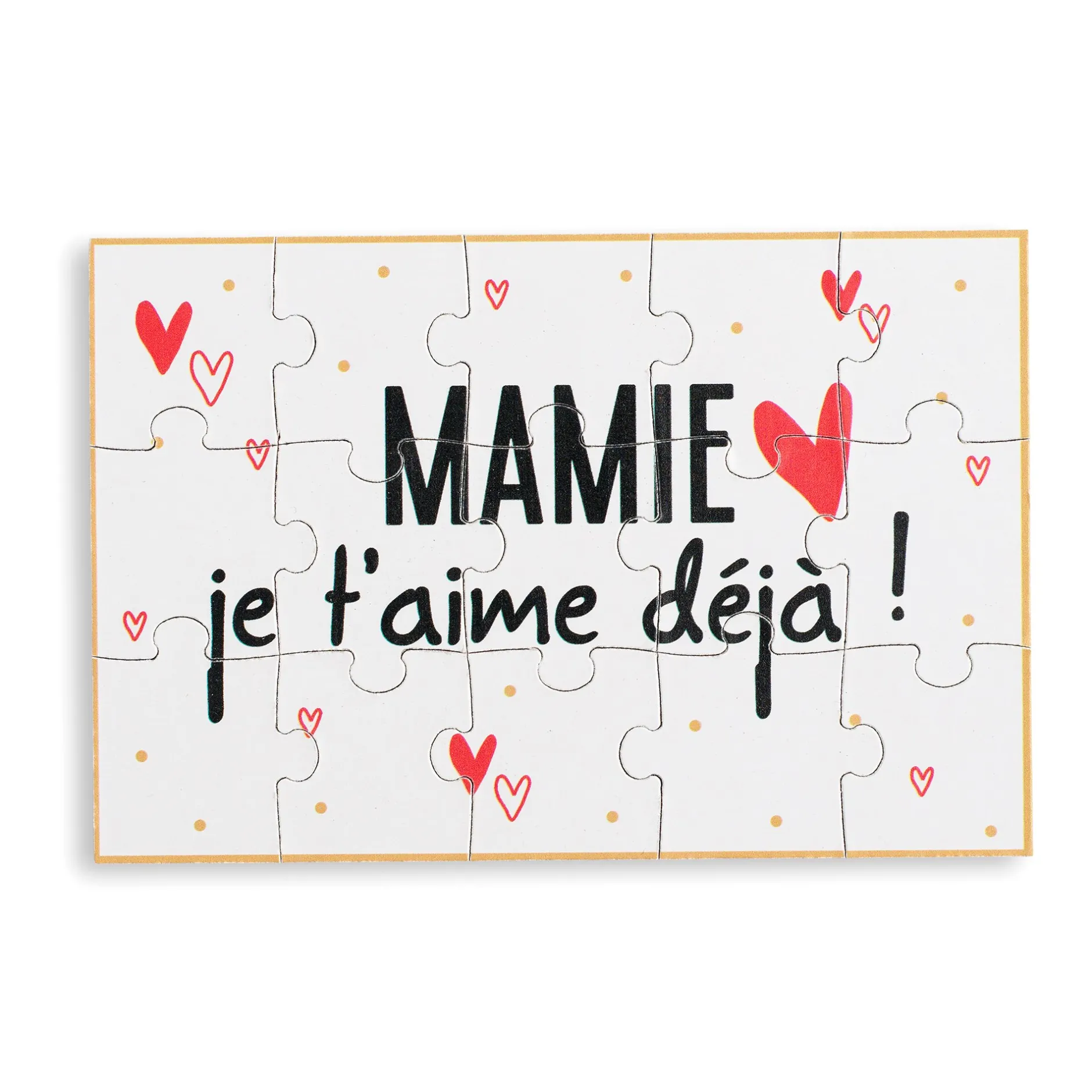 Puzzle*Maïka Puzzle d'annonce de Mamie