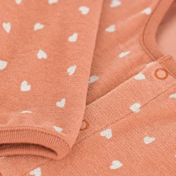 Pyjamas*Petit Bateau Pyjama bébé imprimé en velours de Sienna/marshmallow