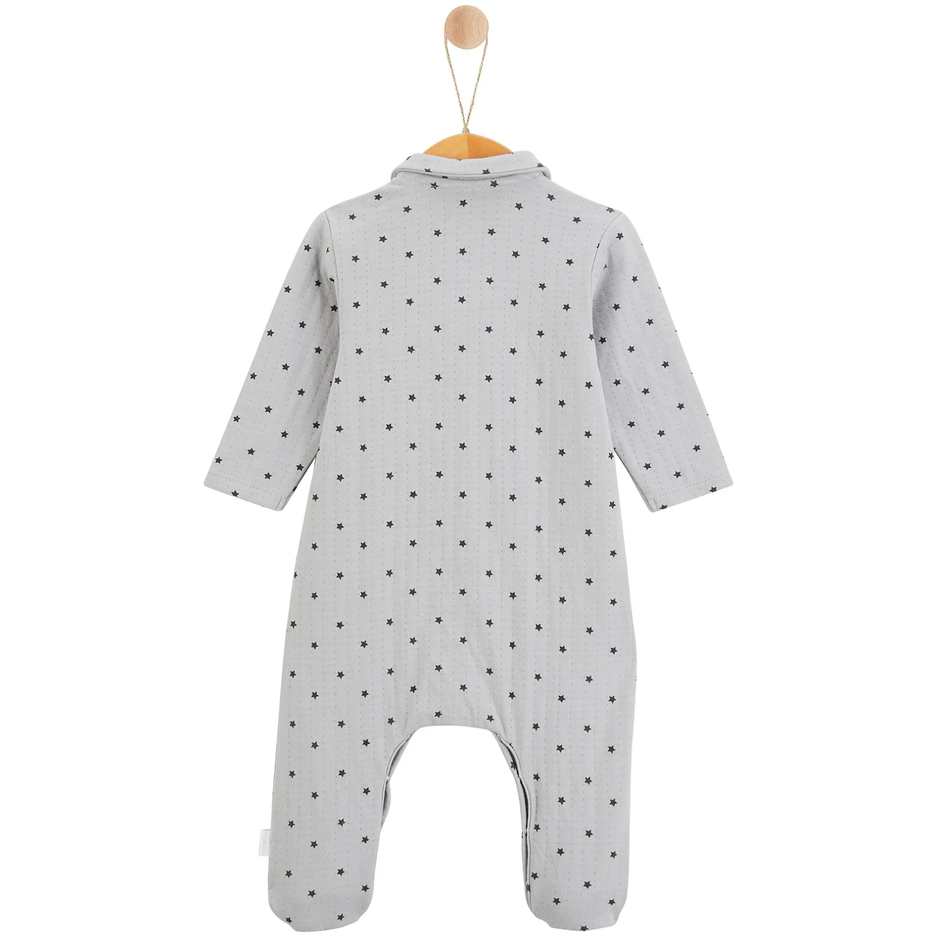 Prématuré|Pyjamas*P'tit bisou Pyjama ouverture avant Lapin Câlin de Gris