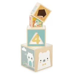 Jouets En Bois|Jeux De Formes*Janod Pyramide 6 cubes Pure de